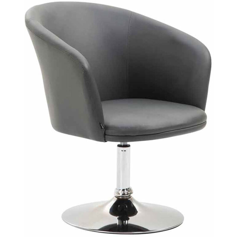 Fauteuil pivotant salon pivot Couleur : Gris