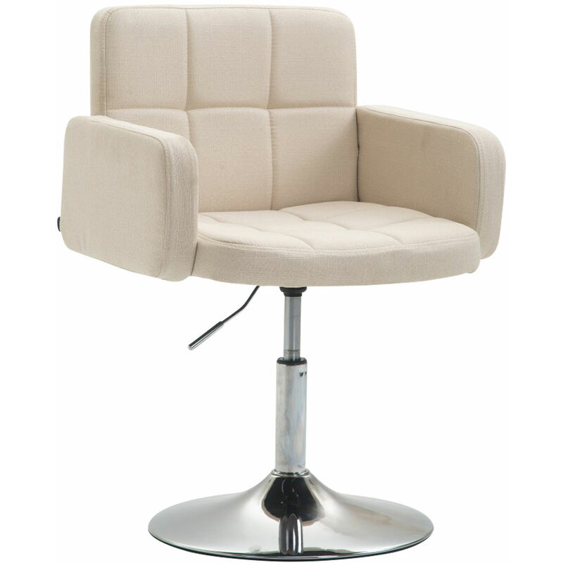 Tabouret de fauteuil avec design élégant puits -fabrique en différentes couleurs tissu colore : Crème