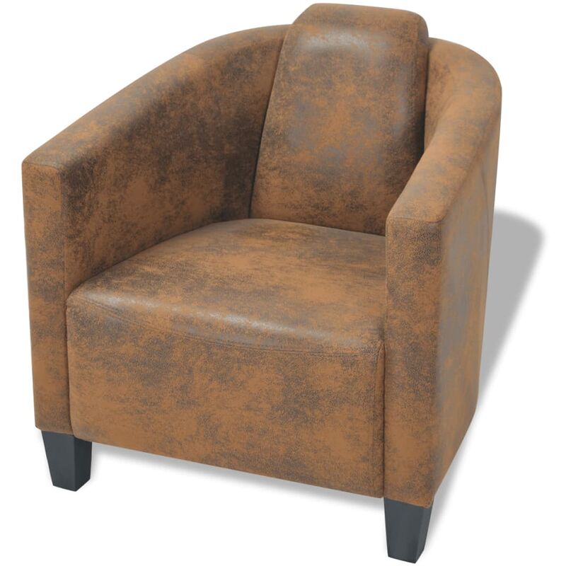 Fauteuil Marron Tissu