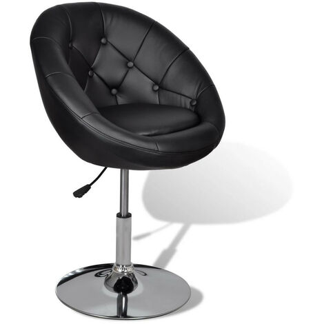 Fauteuil noir Similicuir Kapole