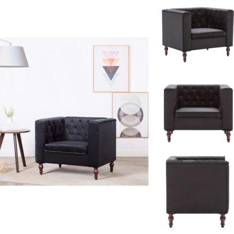 Fauteuil noir velours - Fauteuil Design - Fauteuil Velours - Chaise Confortable - Meuble Salon - Fauteuils Modernes