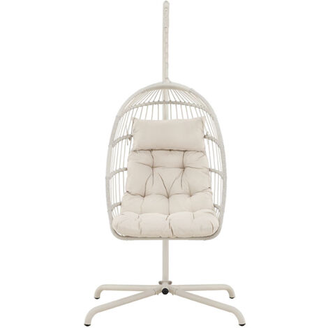Fauteuil oeuf avec coussin Trezza