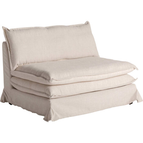 Fauteuil Ospizio blanc cassé en pin - Blanc cassé contemporain en pin
