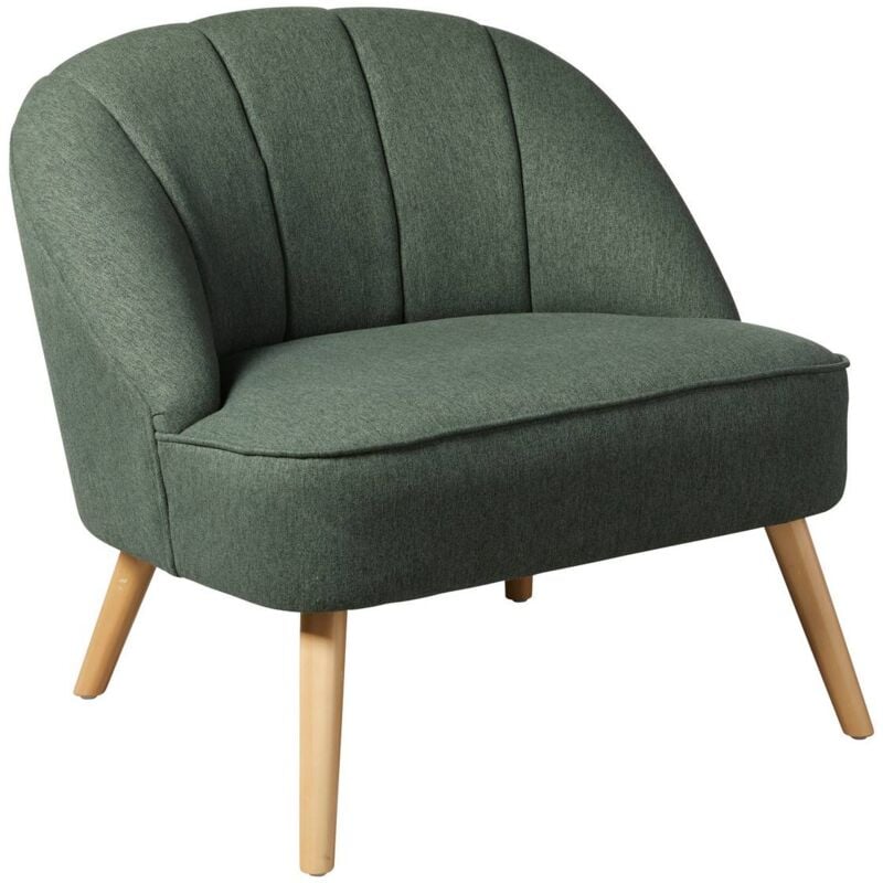 Atmosphera - Fauteuil Naova vert cèdre créateur d'intérieur
