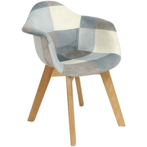 Fauteuil Kody Patchwork / Fauteuil Patchwork Bleu Comparer ...