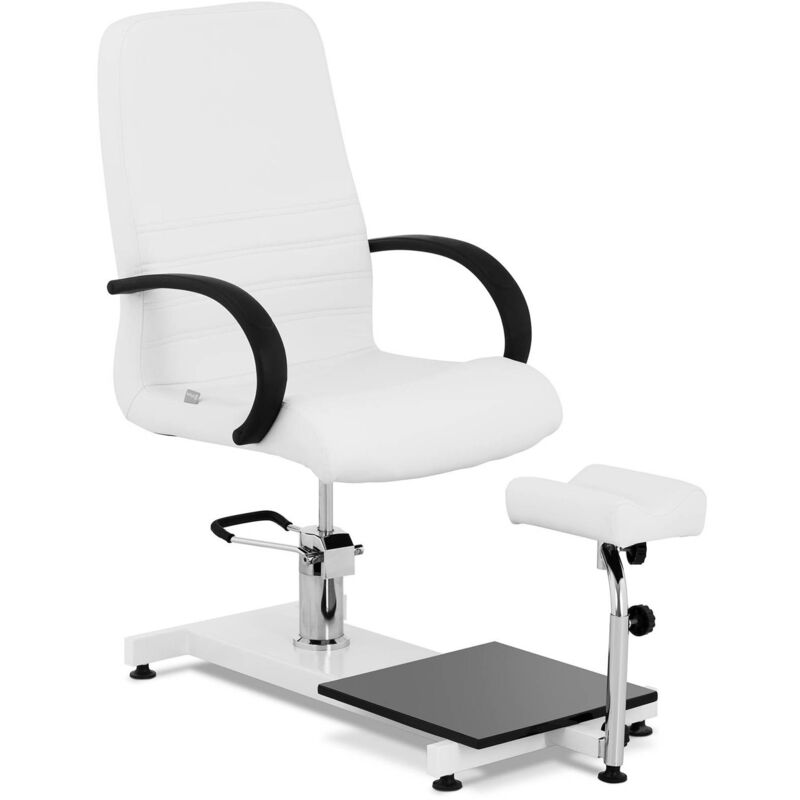 Physa - Fauteuil Pédicure Massage Pieds Salon Beauté Esthétique Pivotant Soins Spa Blanc