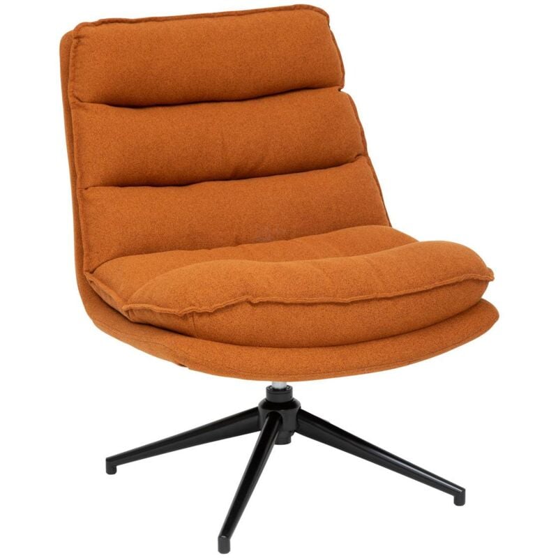 Atmosphera - Fauteuil pivotant Harper ambre créateur d'intérieur