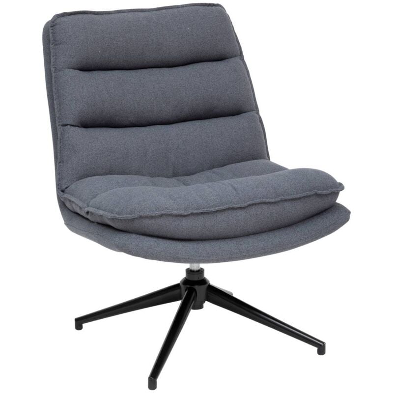 Atmosphera - Fauteuil pivotant Harper gris créateur d'intérieur