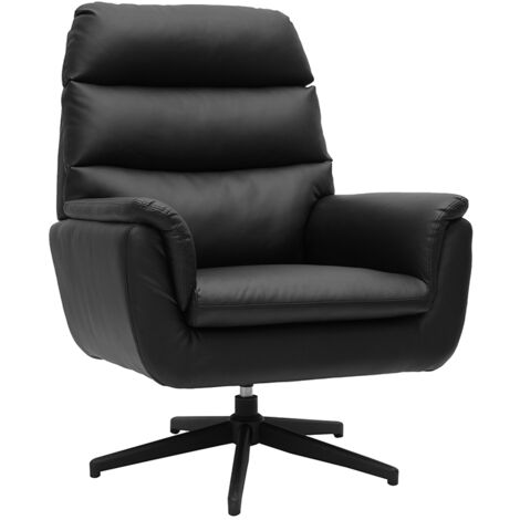 Fauteuil pivotant noir JONAH