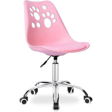 Fauteuil pivotant rose Grover