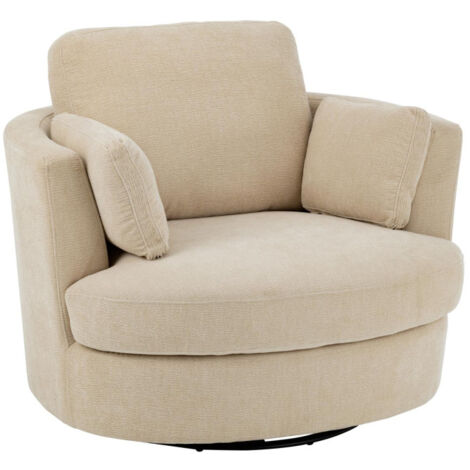 Fauteuil Pivotant "Swiv" 109cm Beige