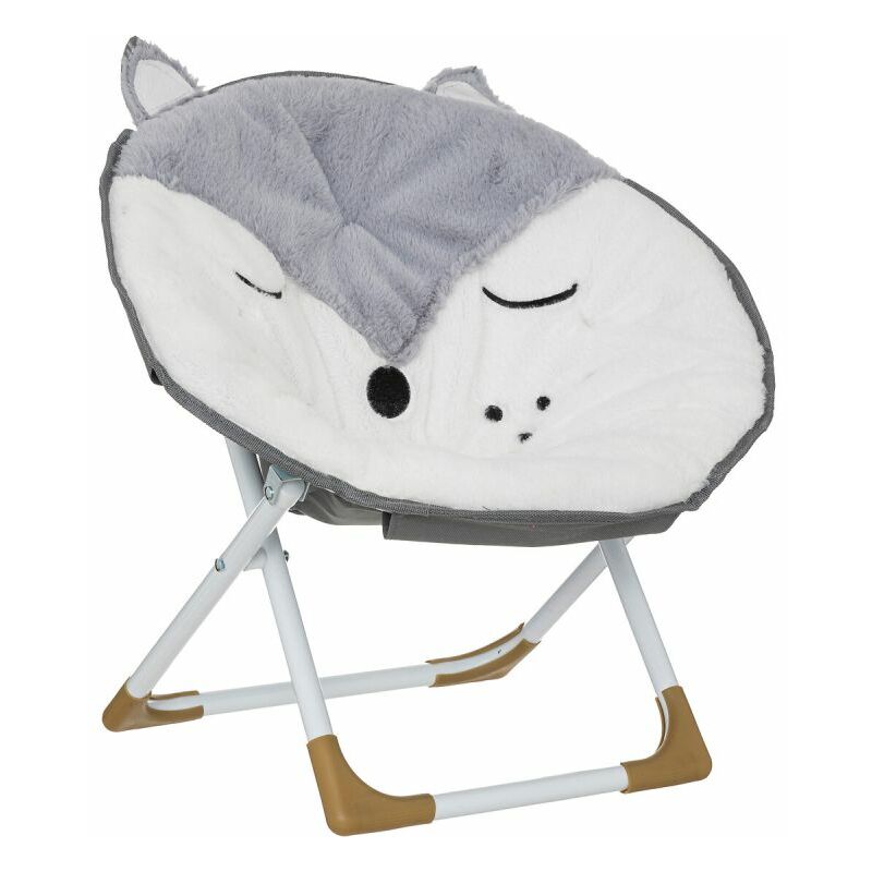 Fauteuil Pliable Enfant Renard 51cm Gris