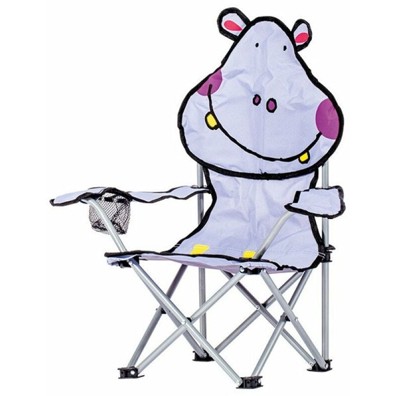 Cao Camping - fauteuil pliant enfant hippo 33 x 33 x h63 cm - assise h22