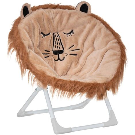 Fauteuil Enfant En Forme De Girafe Atmosphera – Dimensions 48x42x45 Cm, Polyester, Charge Max 22 Kg – Gris