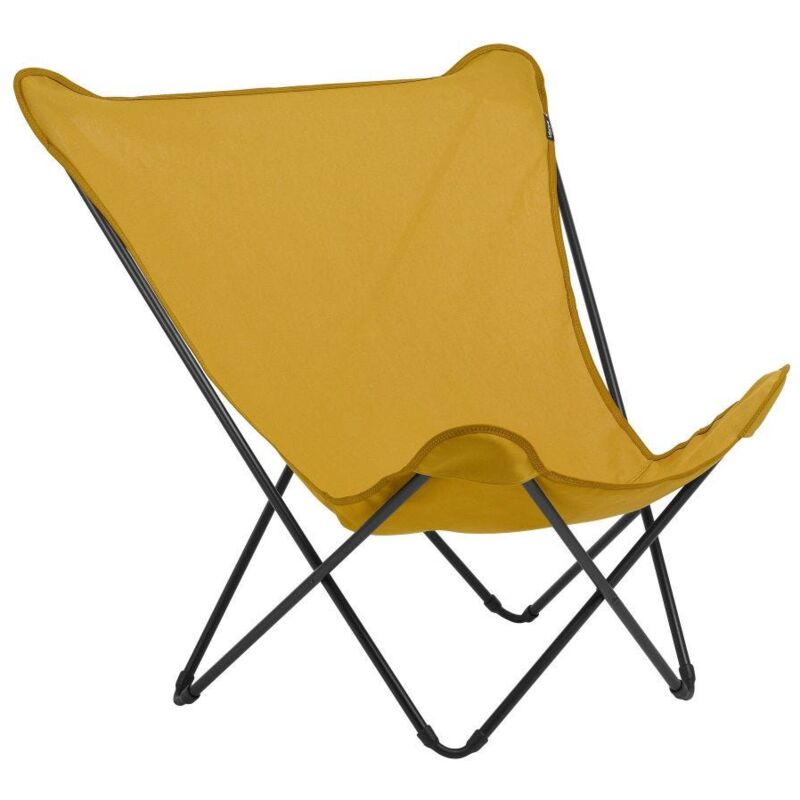 Lafuma Mobilier - Fauteuil Papillon Grande Largeur - Pop Up Xl - Airlon - Jaune Curry
