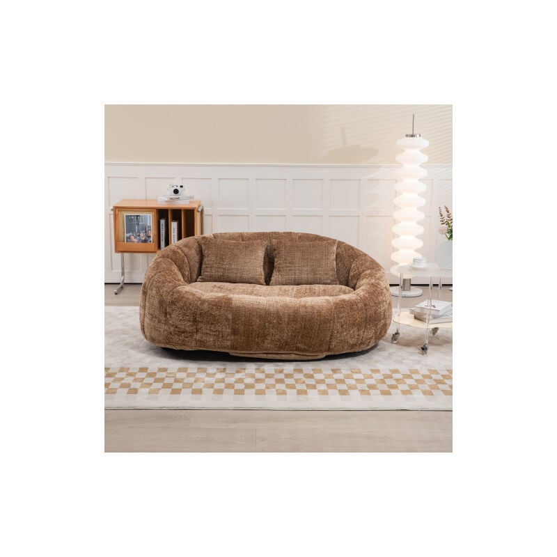 Wishdor - Canapé paresseux, canapé poire, canapé 2 places pour salon et chambre, chenille, café