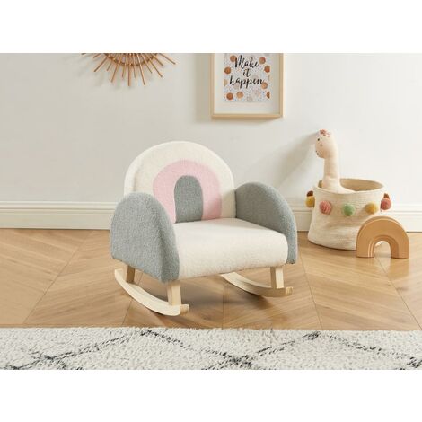 Chaise à bascule en plastique pour bébé sans musique cheval jouets enfants  1-3 ans petite calèche en bois petit bleu couleur jouer