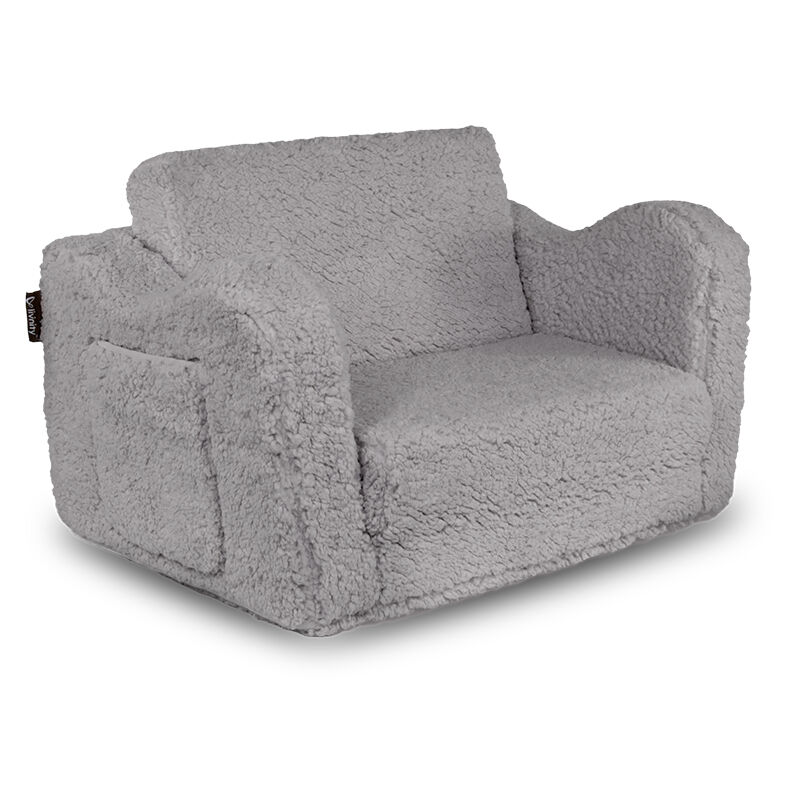 fauteuil pour enfants Conni, Gris, 60x36cm dépliable, Vicco