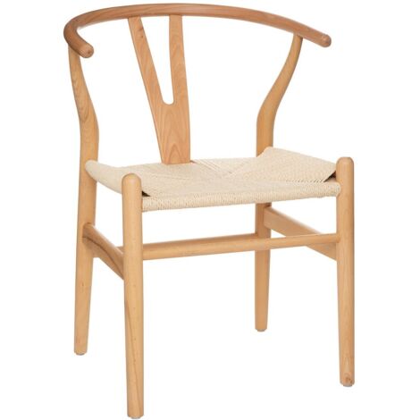 MOBILIBRICO Fauteuil Priam beige - Atmosphera créateur d'intérieur