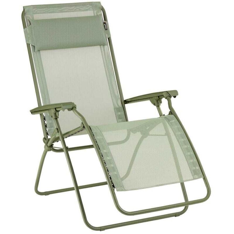 Fauteuil Relax Transat Jardin - Chaise Longue Zéro Gravité - Rclip - Batyline® Iso - Vert Moss - Lafuma Mobilier