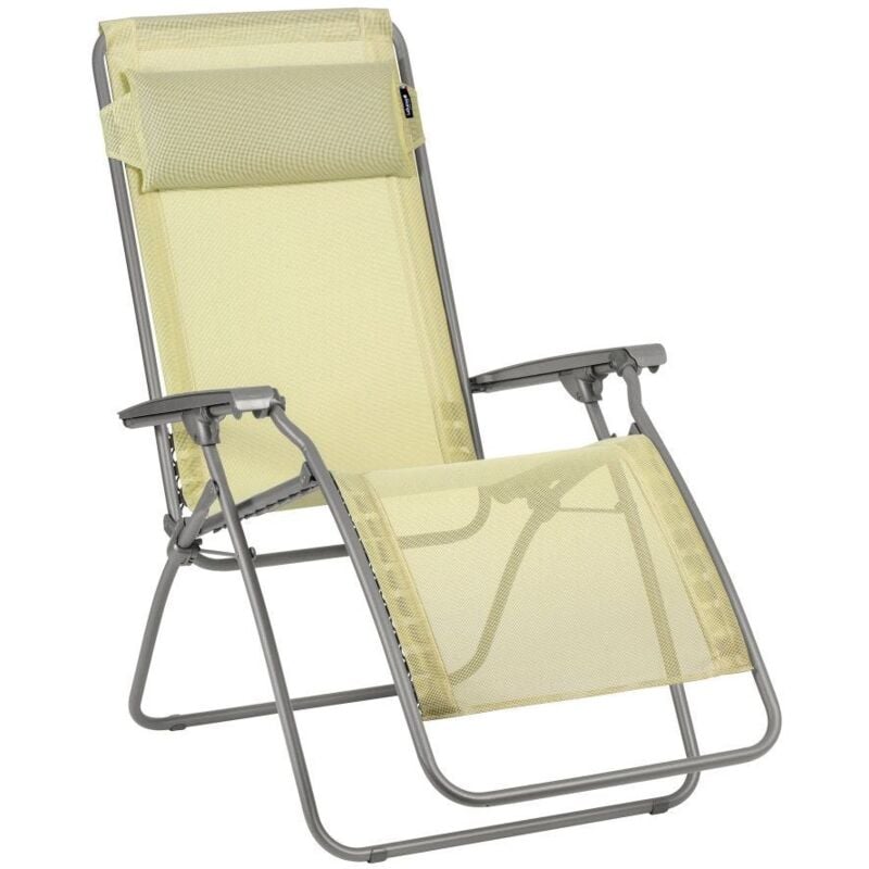 Fauteuil Relax Jardin - Chaise Longue Zéro Gravité - Rclip - Batyline® Iso - Jaune Etamine Lafuma Mobilier