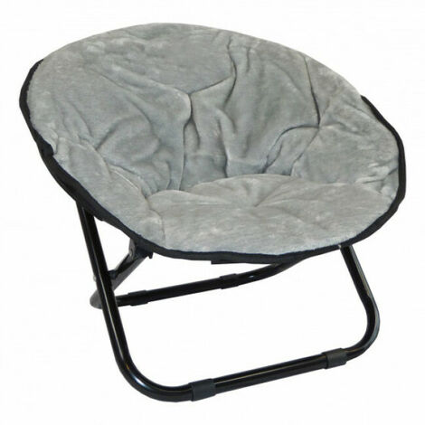 Fauteuil Relax déhoussable pliable pour chat - diamètre 50 cm Coloris Gris