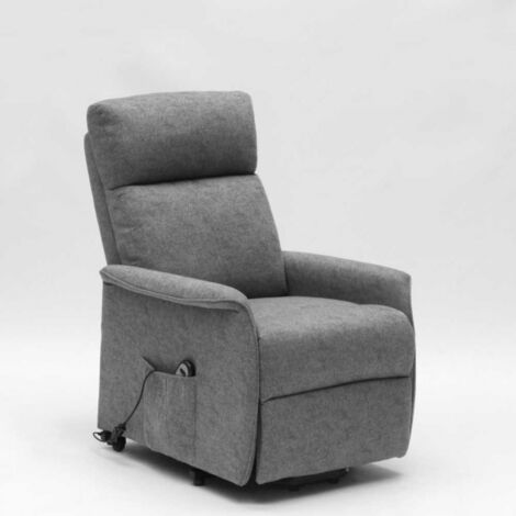 LE ROI DU RELAX Fauteuil relax électrique 2 moteurs avec releveur pour seniors Giorgia+ - Gris