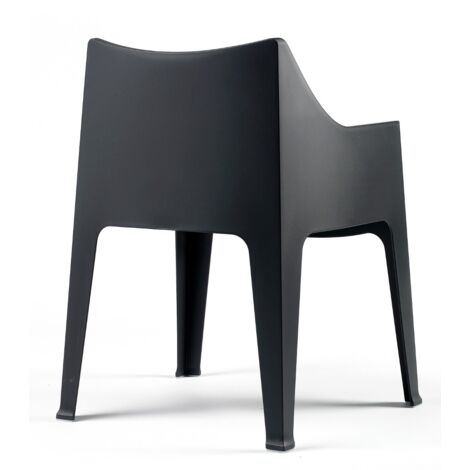 Fauteuil relax empilable en technopolymère recyclé – Lot de 2 – Dimensions 83x66x60cm – Anti-dérapant pour intérieur/extérieur – Scab Design