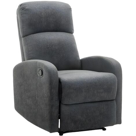 Fauteuil relax en tissu ISAO - Anthracite