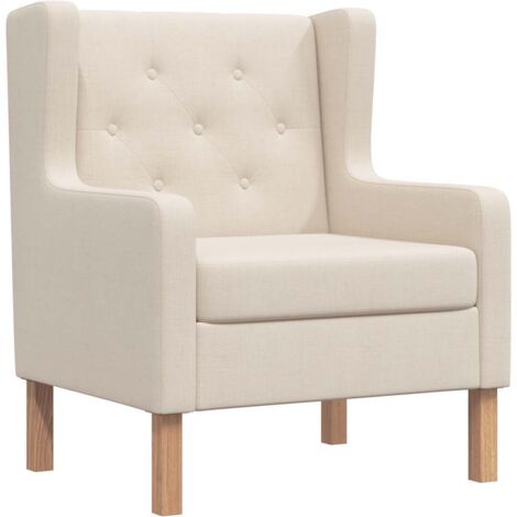 Fauteuil relax  Fauteuil blanc crème tissu