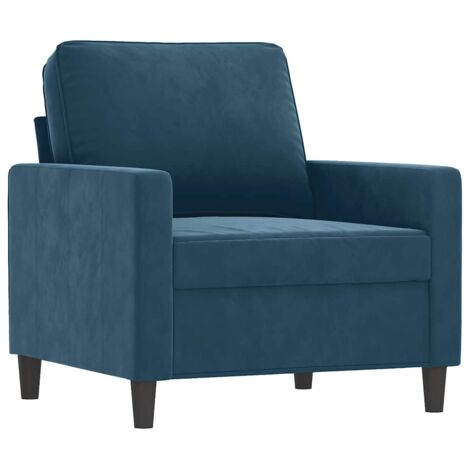 Fauteuil relax  Fauteuil Bleu 60 cm Velours