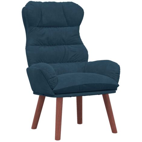 Fauteuil relax  Fauteuil Bleu 69 x 74 x 93 cm Velours