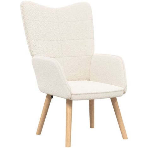 Fauteuil relax Fauteuil Crème 62 x 67 x 95,5 cm Tissu Sherpa