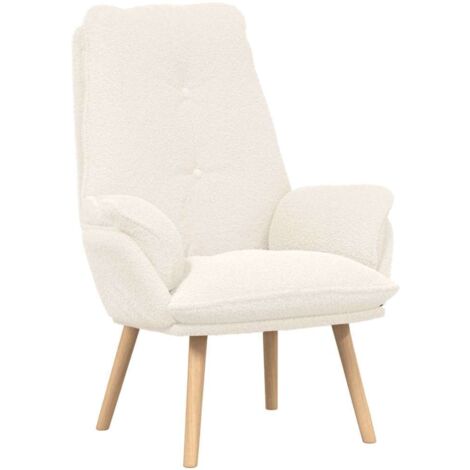 Fauteuil relax Fauteuil Crème 69 x 74 x 93 cm Tissu Sherpa