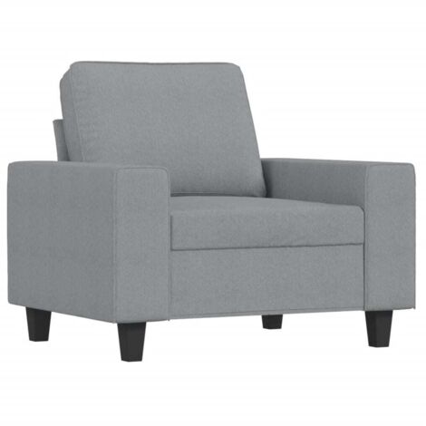 Fauteuil relax  Fauteuil Gris clair 60 cm Tissu