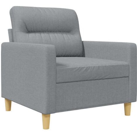 Fauteuil relax  Fauteuil Gris clair 60 cm Tissu