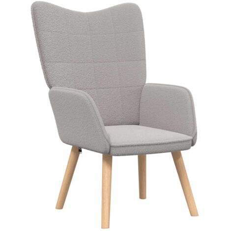 Fauteuil relax  Fauteuil Gris clair 62 x 67 x 95,5 cm Tissu Sherpa
