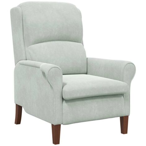Fauteuil relax Fauteuil Gris clair Velours