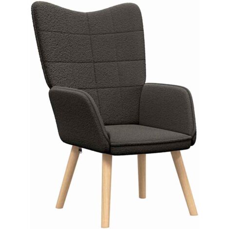 Fauteuil relax  Fauteuil Gris foncé 62 x 67 x 95,5 cm Tissu Sherpa