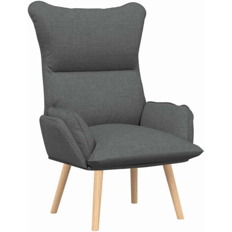 Fauteuil relax  Fauteuil Gris foncé 69 x 74 x 93 cm Tissu et Contreplaqué