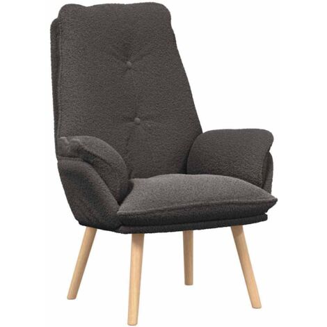 Fauteuil relax  Fauteuil Gris foncé 69 x 74 x 93 cm Tissu Sherpa