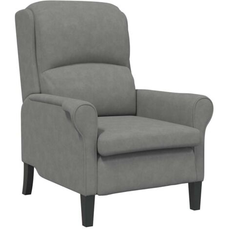 Fauteuil relax  Fauteuil Gris foncé 76 x 94 x 102 cm Microfibre