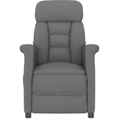 Fauteuil relax  Fauteuil Gris foncé Microfibre