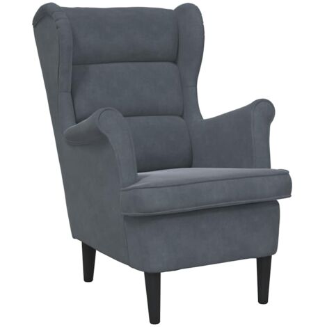 Fauteuil relax  Fauteuil gris foncé velours
