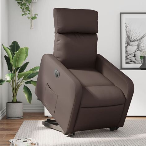 Fauteuil relax, Fauteuil inclinable électrique marron similicuir pwfn52901 MaiosnChic