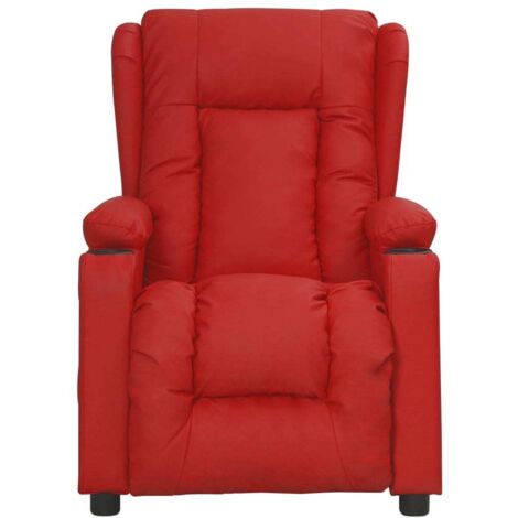 Fauteuil relax  Fauteuil inclinable Rouge bordeaux Similicuir