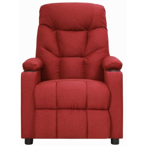 Fauteuil relax  Fauteuil inclinable Rouge bordeaux Tissu