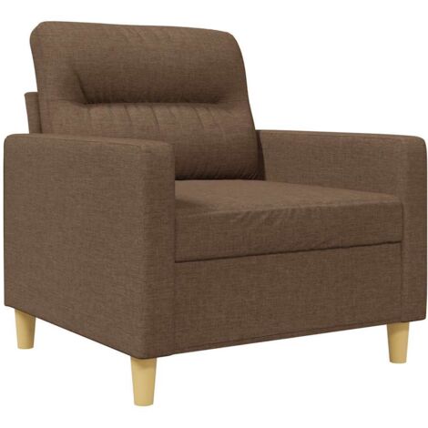 Fauteuil relax  Fauteuil Marron 60 cm Tissu
