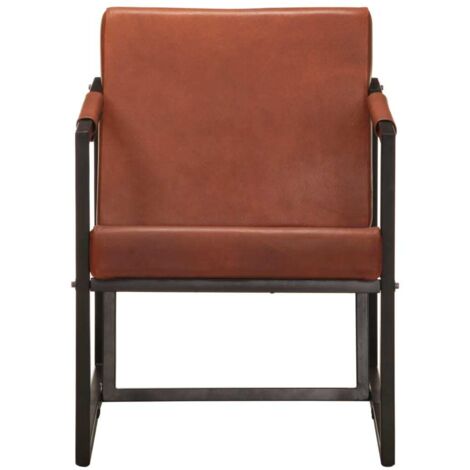 Fauteuil relax  Fauteuil marron cuir véritable