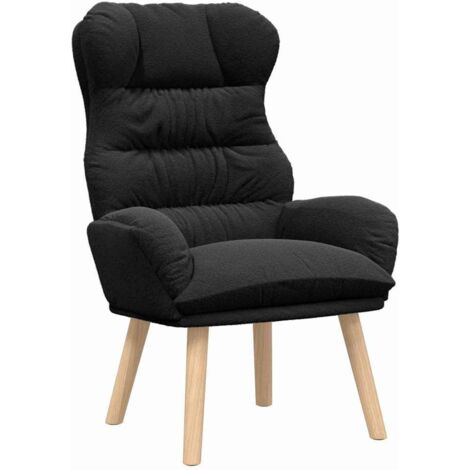 Fauteuil relax Fauteuil Noir 69 x 74 x 93 cm Tissu Sherpa